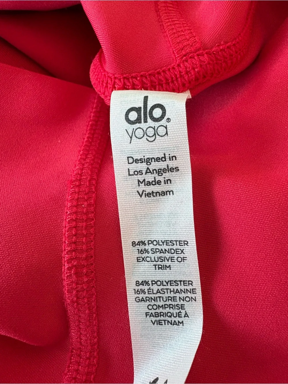 Alo Yoga Red 7/8 High-Waist Airlift Legging